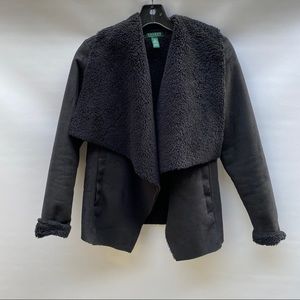 RL Teddy bear midnight black coat